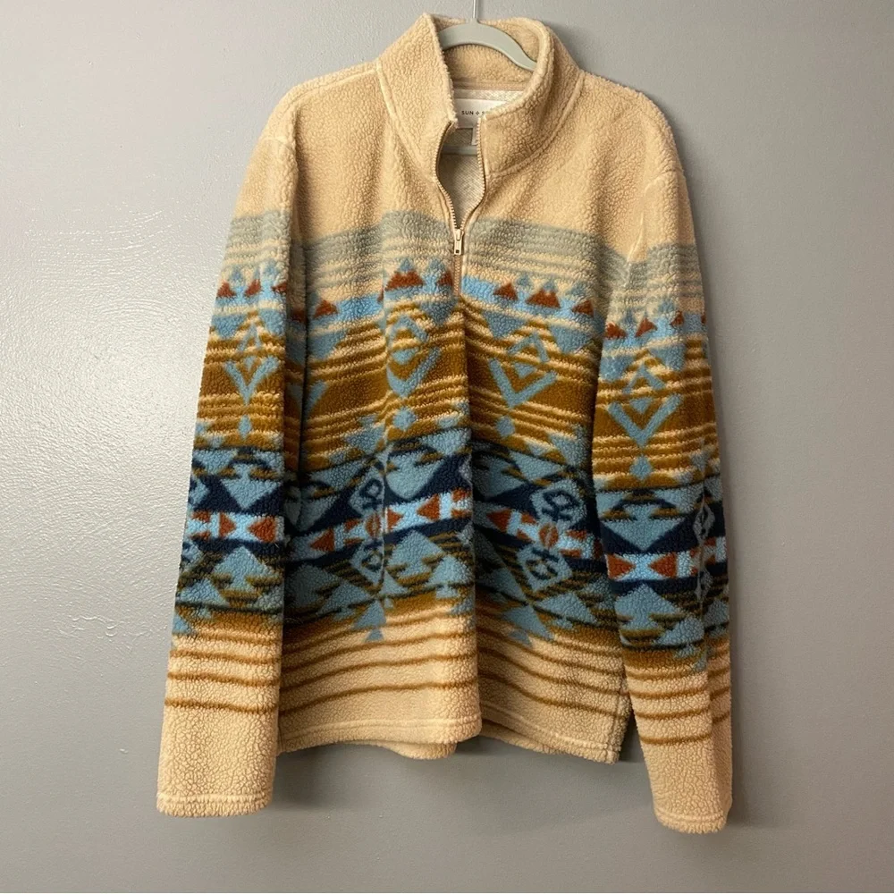 Sun + Stone Sherpa tracksuit set - Tan - Picture 2 of 11